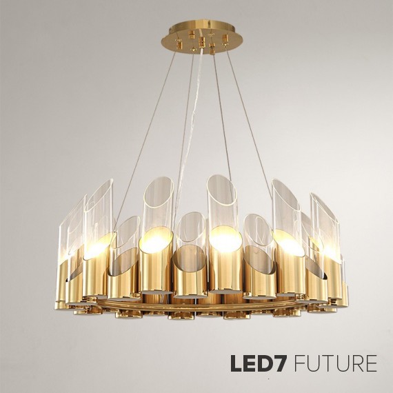 Loft Industry Modern - The Gold Chandelier